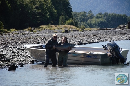 Fotos da pesca esportiva em Chaiten no Chile